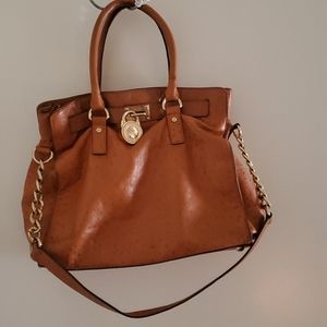 mk gia ostrich tote